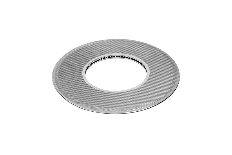 High flow through filter disc